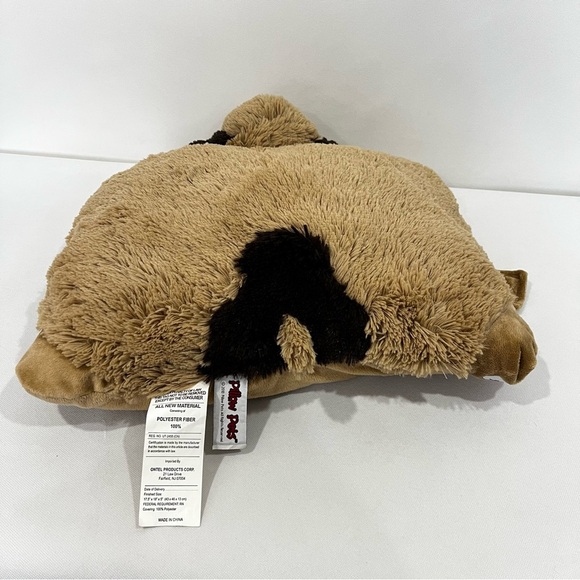 Pillow Pets Snuggly Puppy 18" Stuffed Animal Plush Lovey Brown Soft - Picture 8 of 9